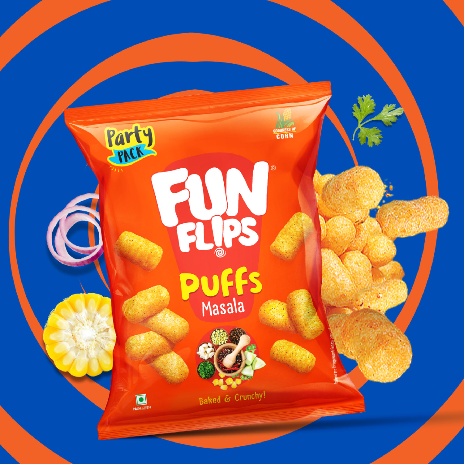 Image of Fun Flips Masala Puffcorn