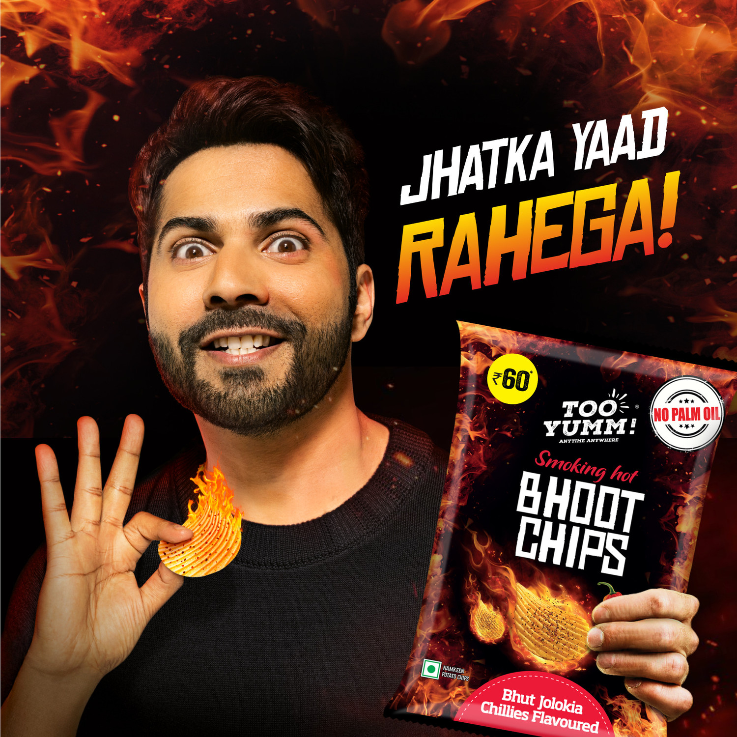 Image of Too Yumm! Smoking Hot Bhoot Potato Chips