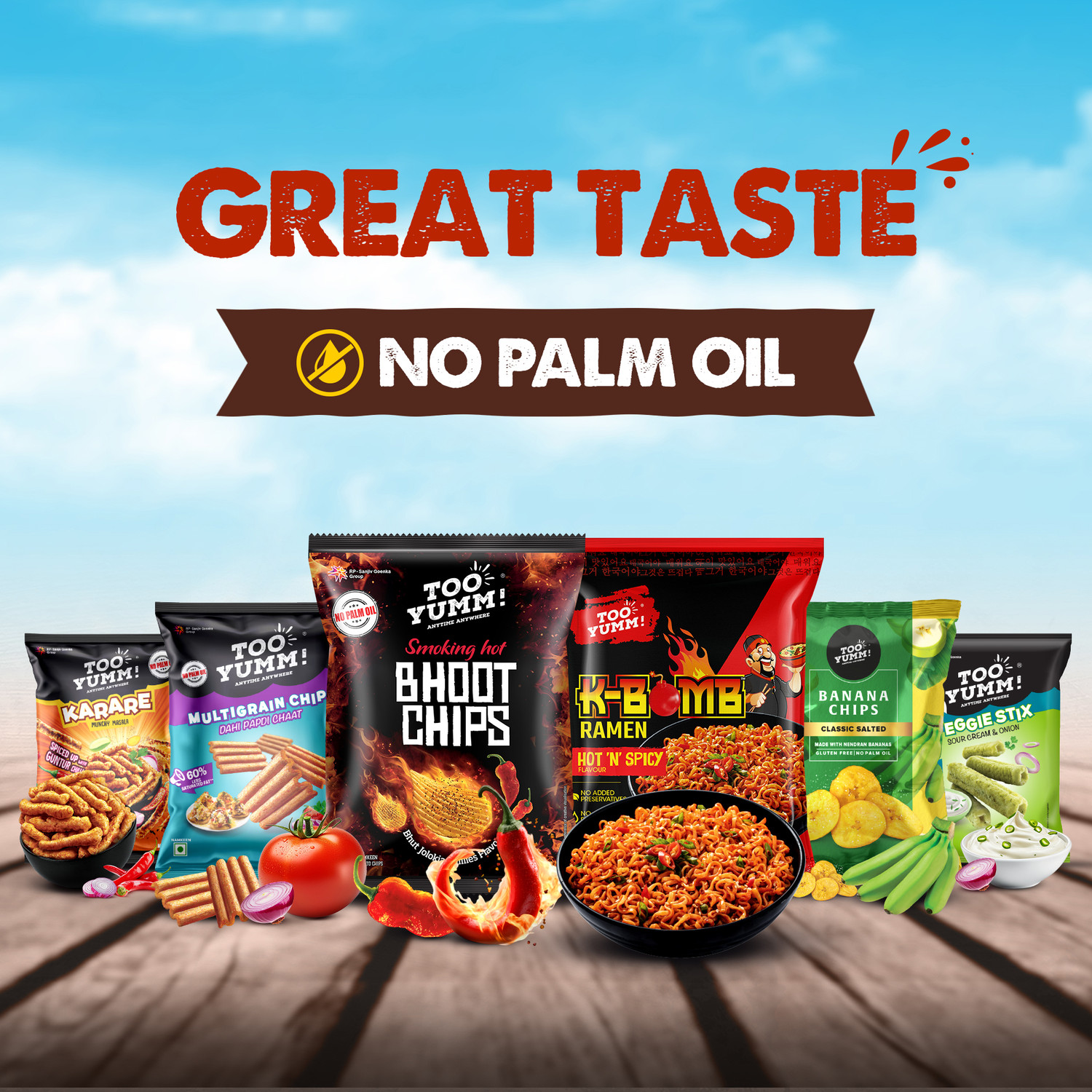 Image of Too Yumm! Smoking Hot Bhoot Potato Chips