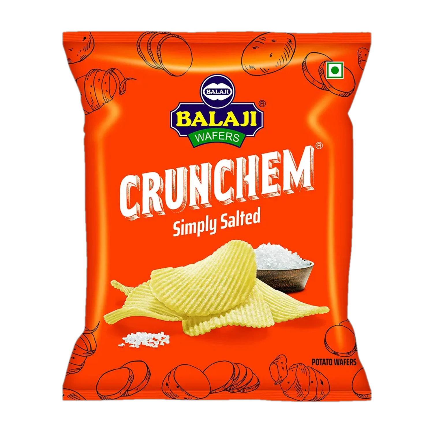 Balaji Wafers Crunchem Simply Salted Chips