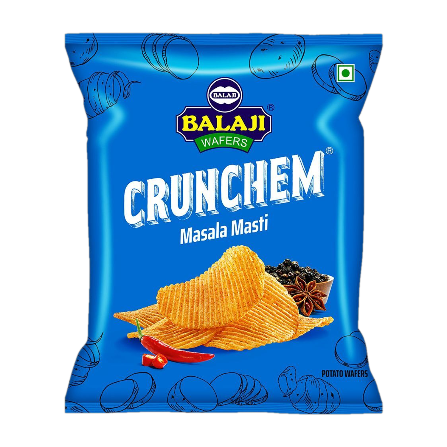 Balaji Wafers Crunchem Masala Masti Chips