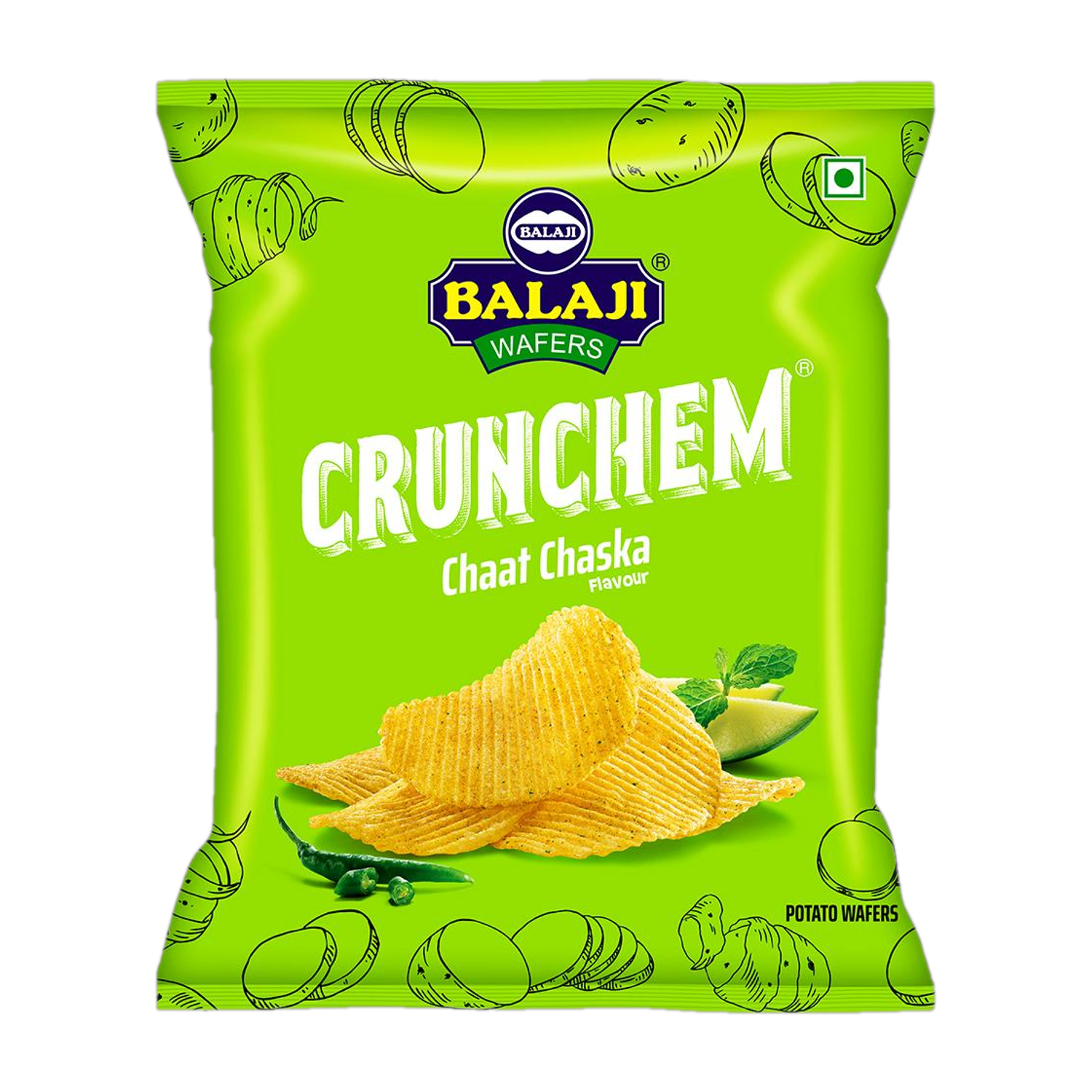 Balaji Wafers Crunchem Chaat Chaska Chips