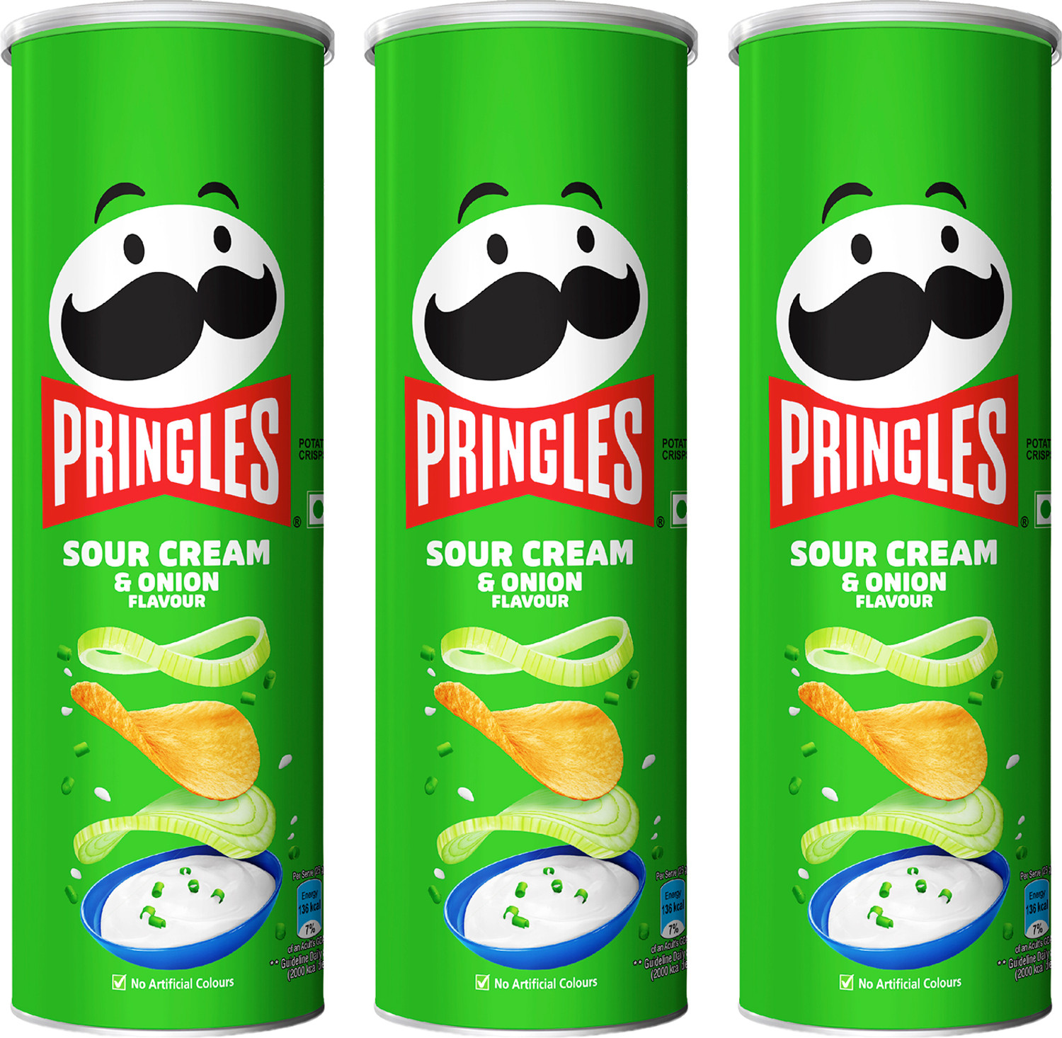 Image of Pringles Sour Cream and Onion Chips