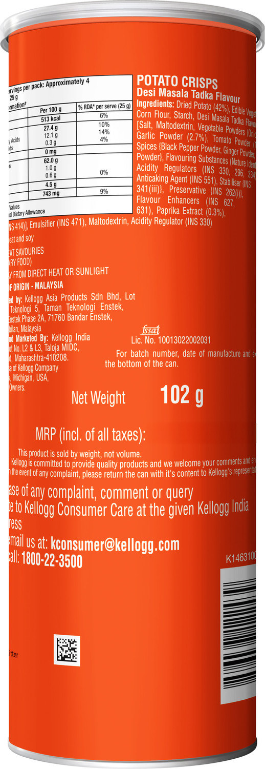 Image of Pringles Desi Masala Flavored Potato Chips