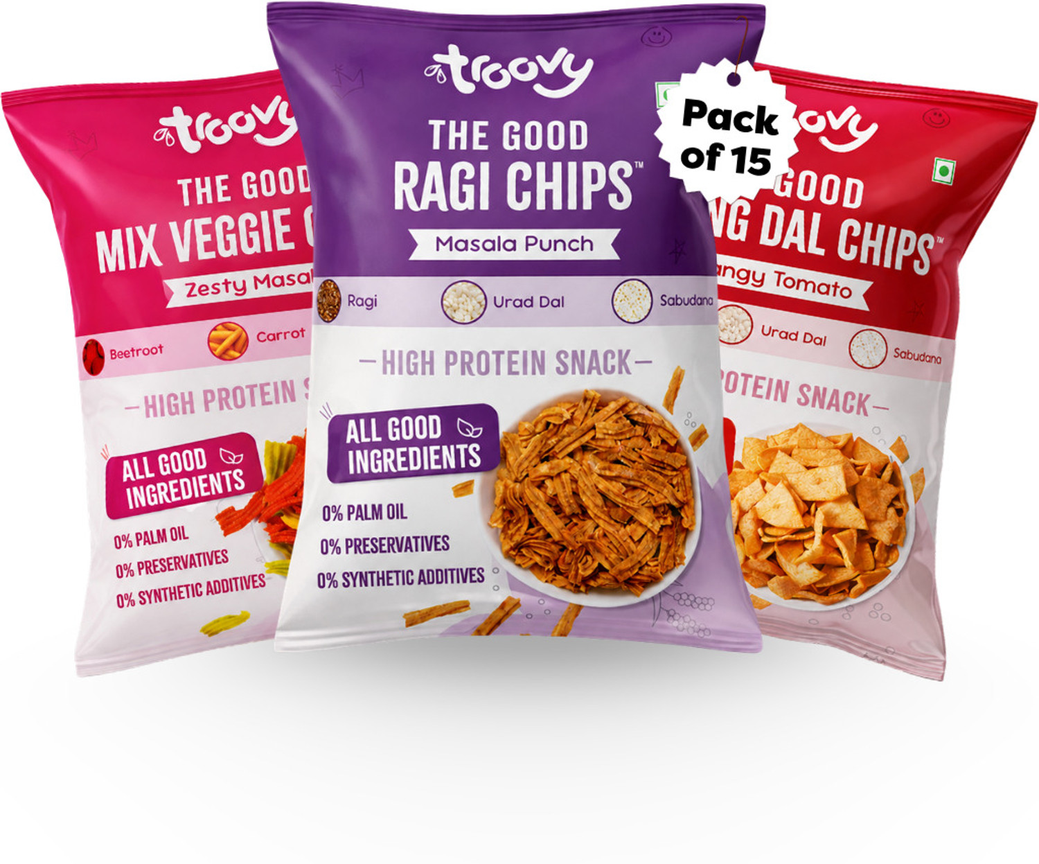 Image of Troovy High Protein Mixed Pack Chips