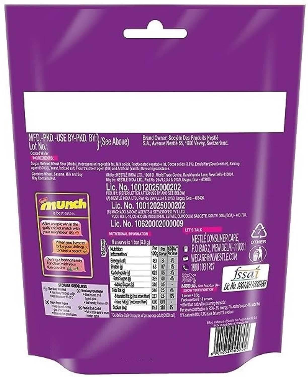 Image of NESTLE Munch Chocolate Bar Gift Pack