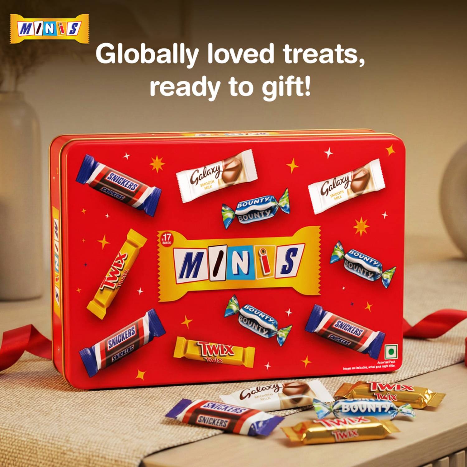 Snickers Mixed Minis Chocolate Tin 195.5g - Image 2