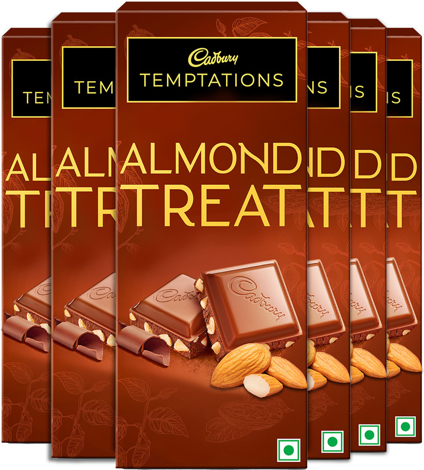 Image of Cadbury Temptations Almond Treat Premium Chocolate Bars