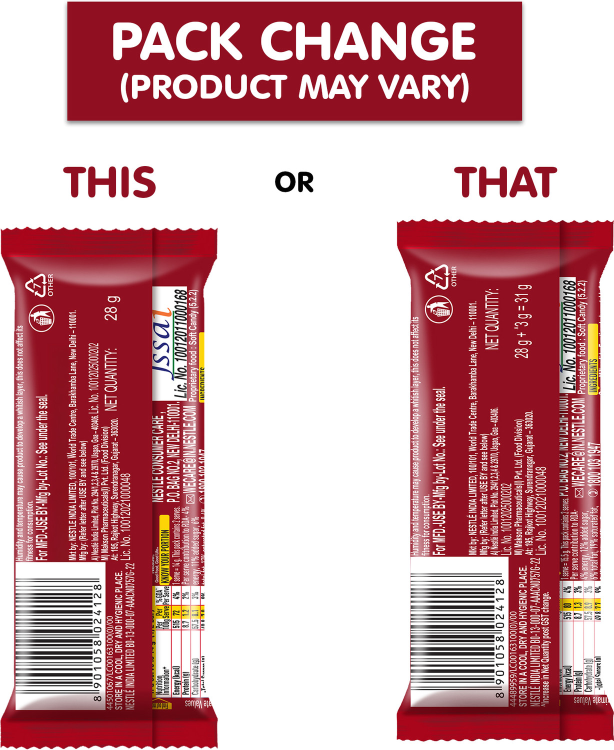 Image of NESTLE Classic Choco Chocolate Bar