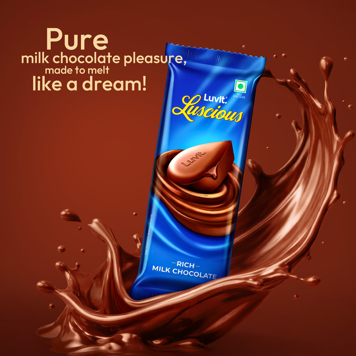 Image of LuvIt Luscious Milk Chocolate | Multipack | Deliciously Smooth Bar Gift Pack