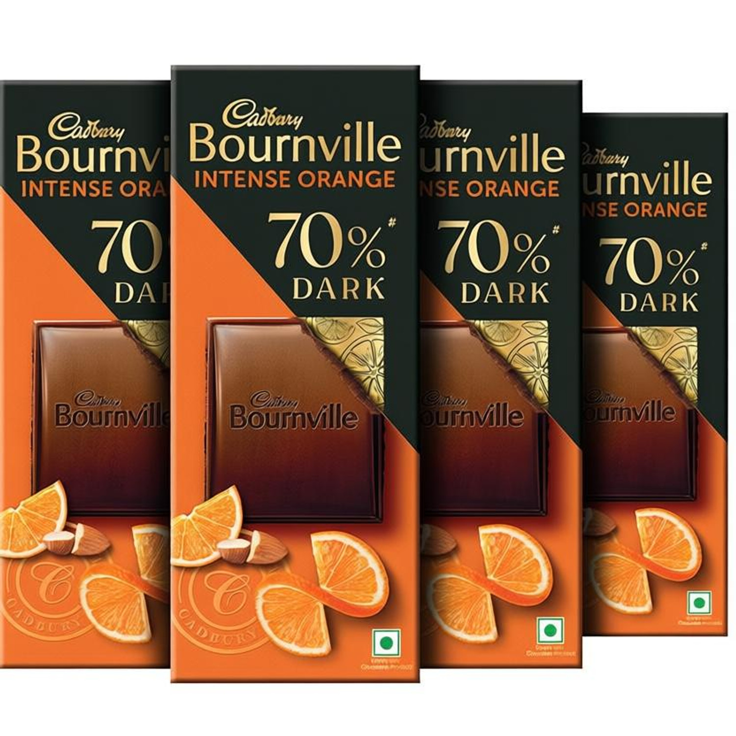 Image of Cadbury Bournville Intense Orange 70% Dark Chocolate Bar