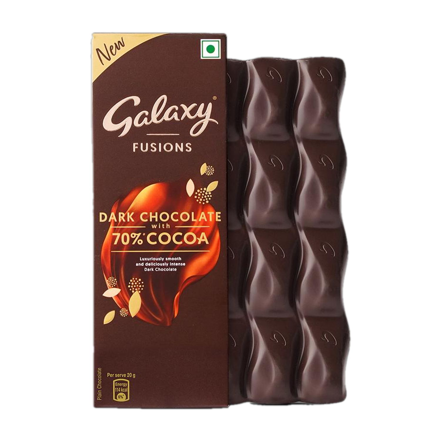 Image of GALAXY Fusions 70% Cocoa Dark Chocolate Bar