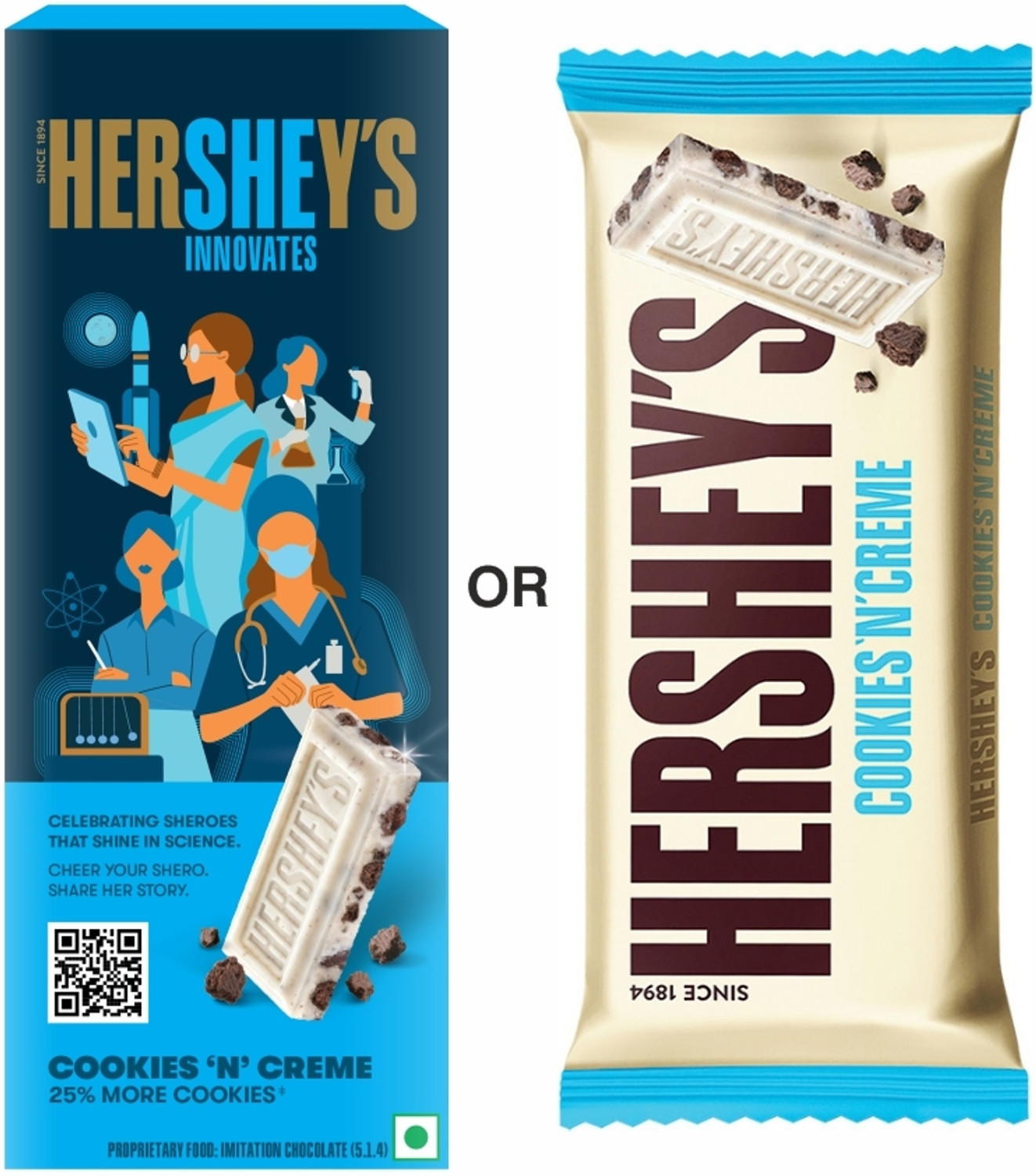 Image of HERSHEY'S Cookies 'N' Creme Bar