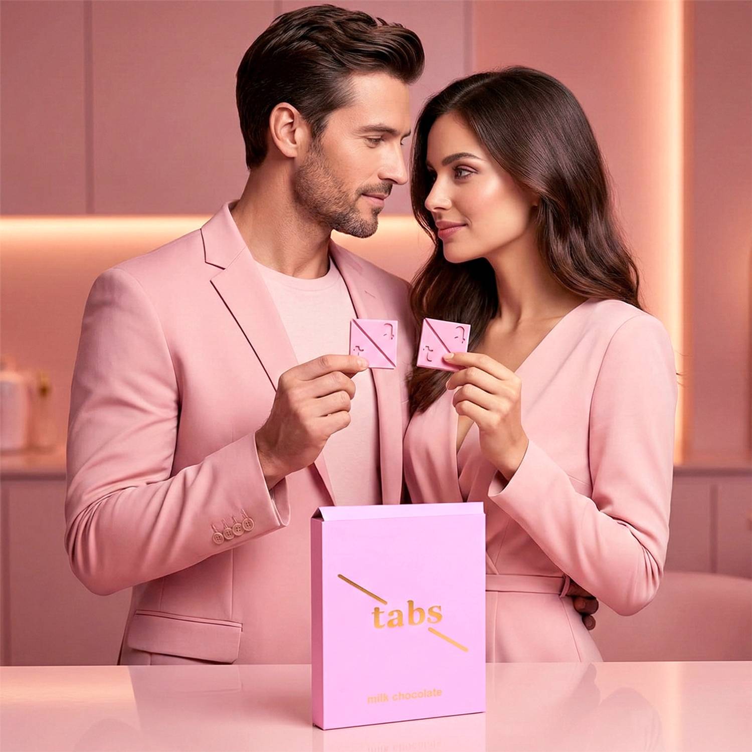 TABS Milk Chocolate for Couples |for Men & Women Bar Gift Pack