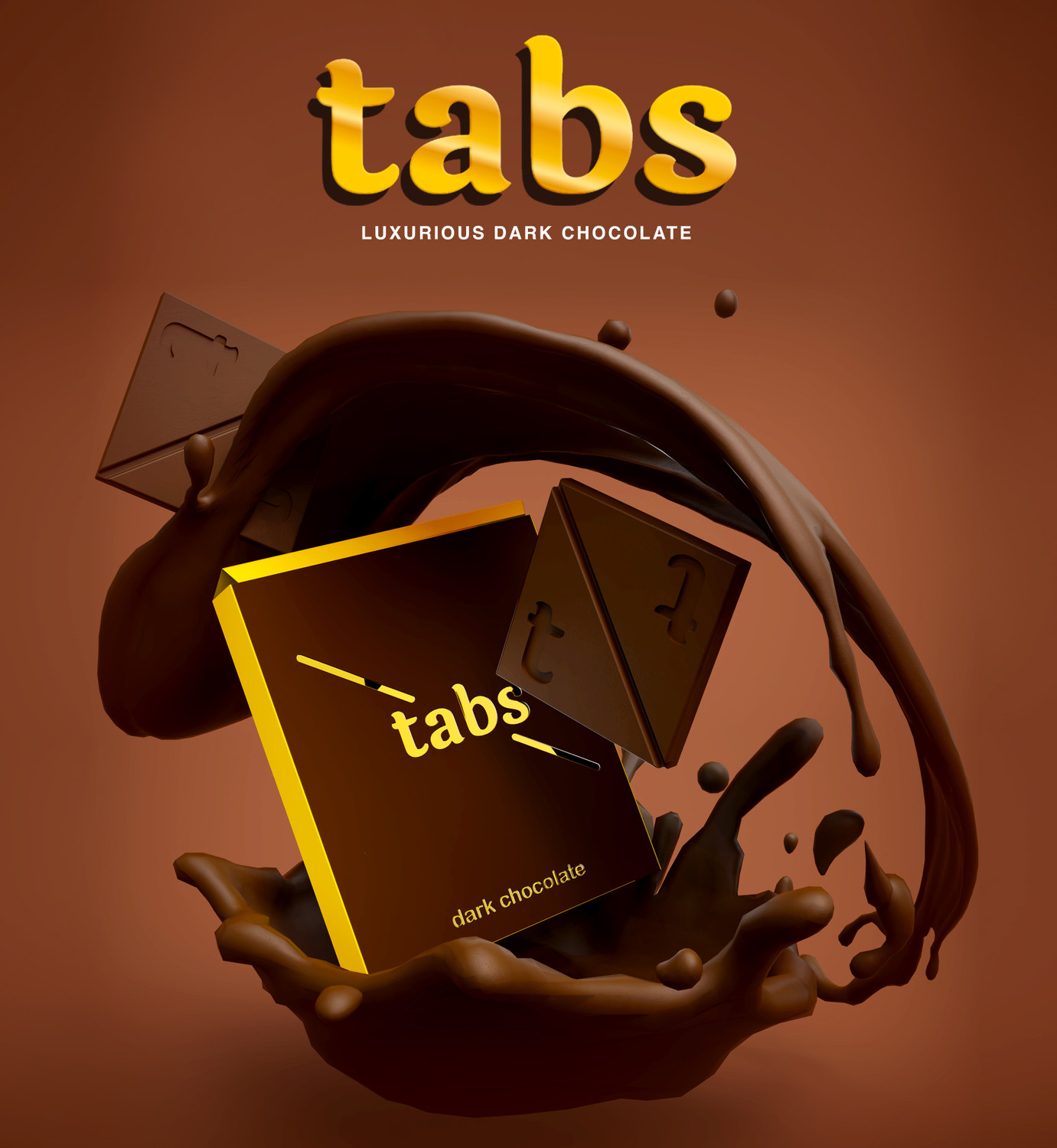 Image of TABS Dark Chocolate For Couple Best Gift Set Romance Mood Uplifting Bar Him Her Bars