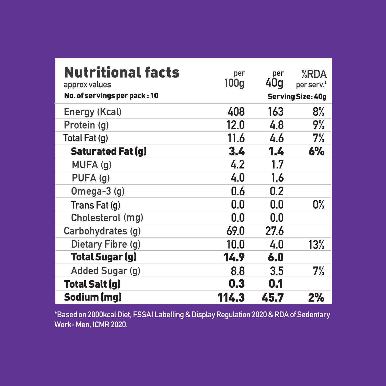 Image of Yogabar 4g Protein | Choco Peanut Butter | 2 x Pack of 7 Mini Protein Bar