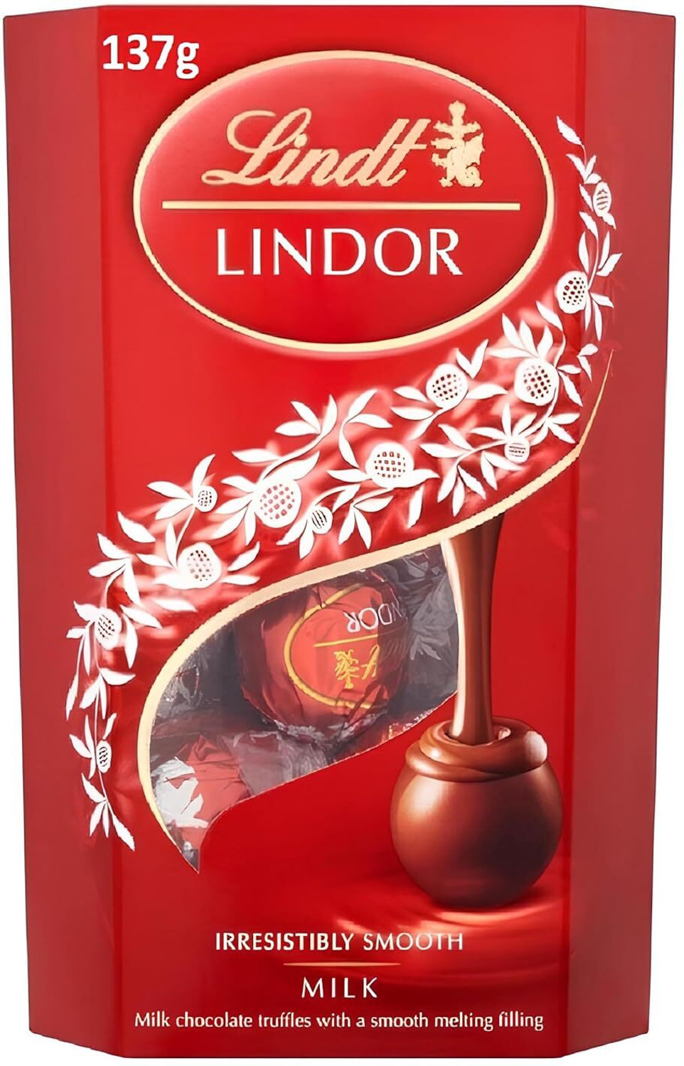 Image of LINDT Lindor Milk Chocolates | Smooth Melting Filling (Gift Box) Truffles Gift Pack