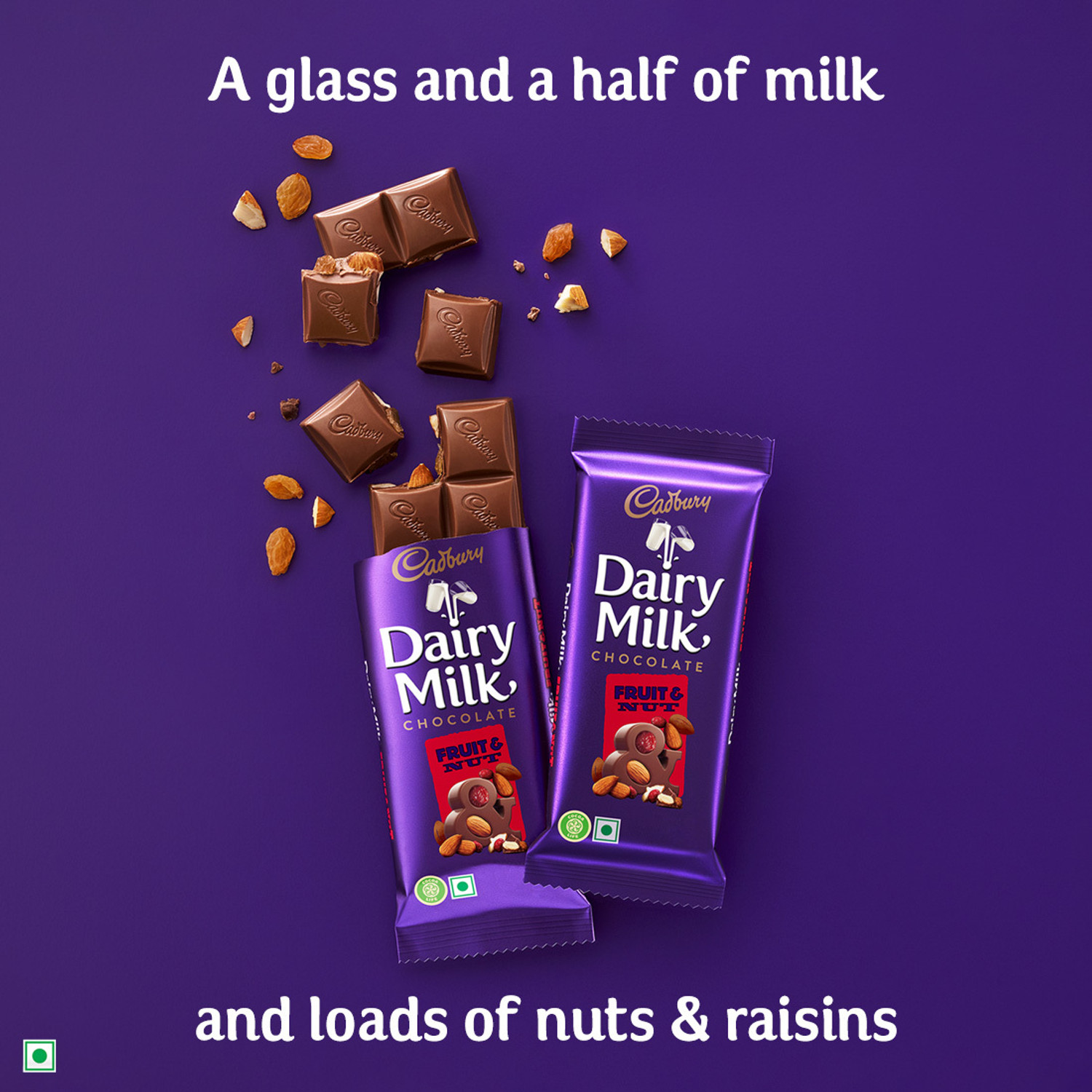 Image of Cadbury Dairy Milk Fruit And Nut Chocolate Bar