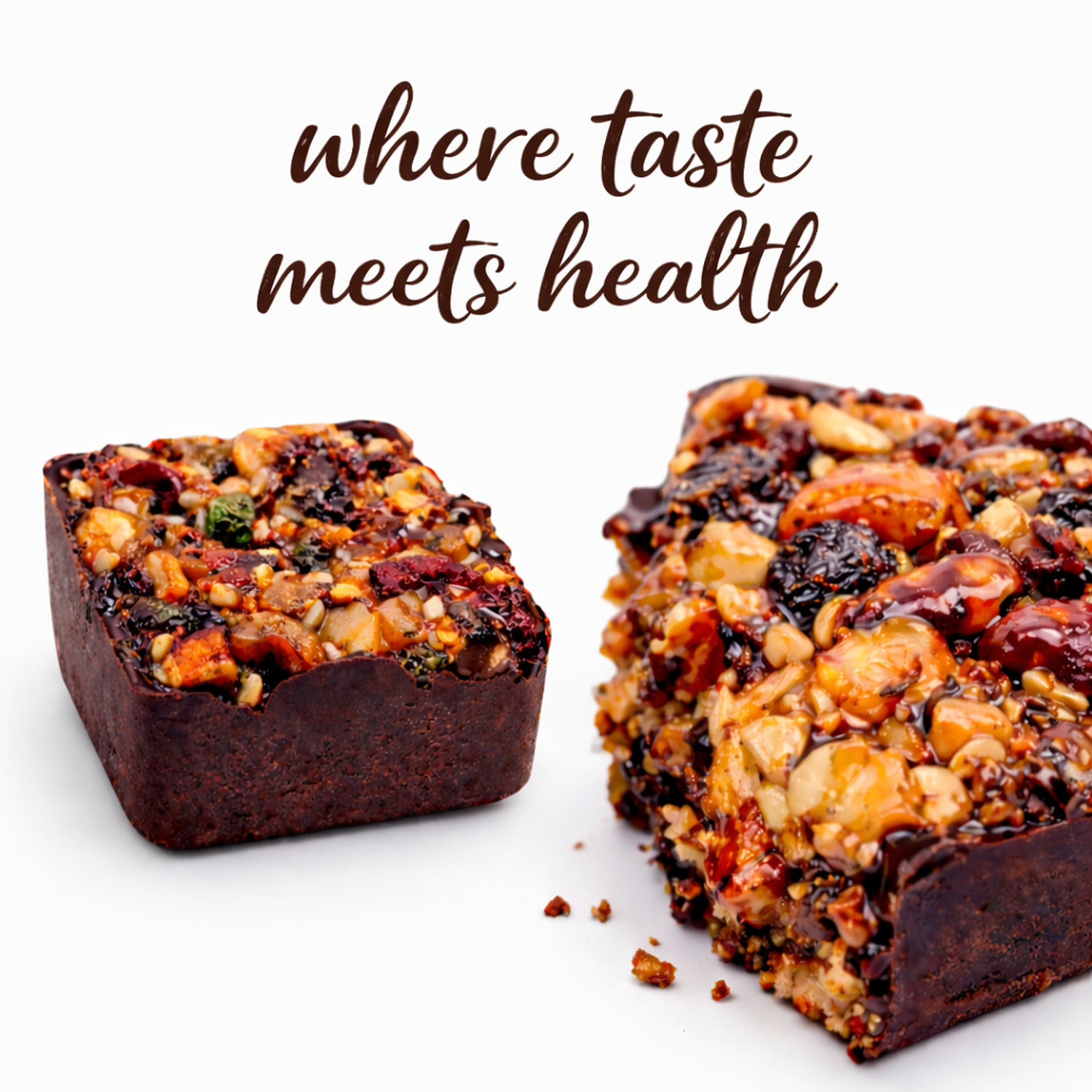 Image of HEALTHY CRAVE CUISINE Choco Delight Nutri Bite - Sugar-Free Chocolate with Dry Fruits Bites (100 g)