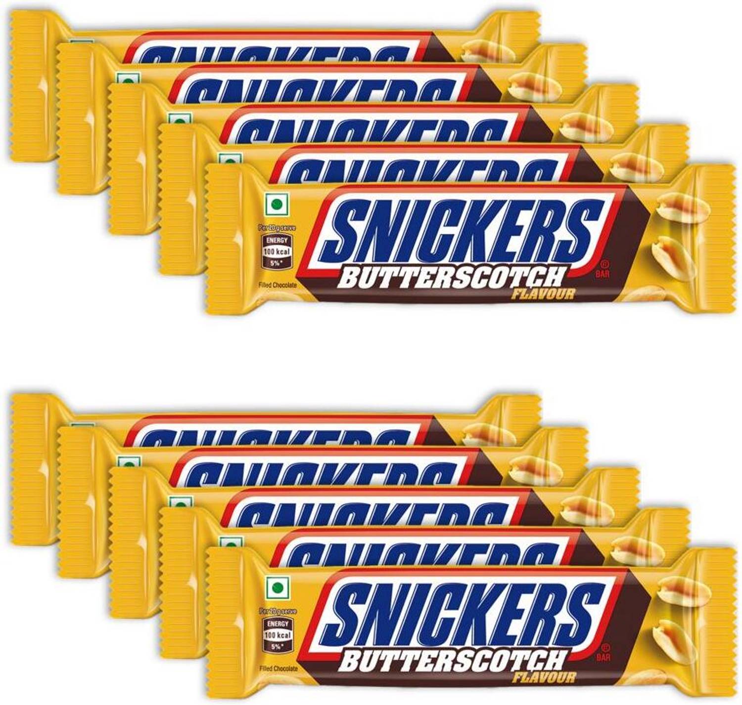 SNICKERS Butterscotch Flavoured Chocolate Bar Peanuts, Nougat &