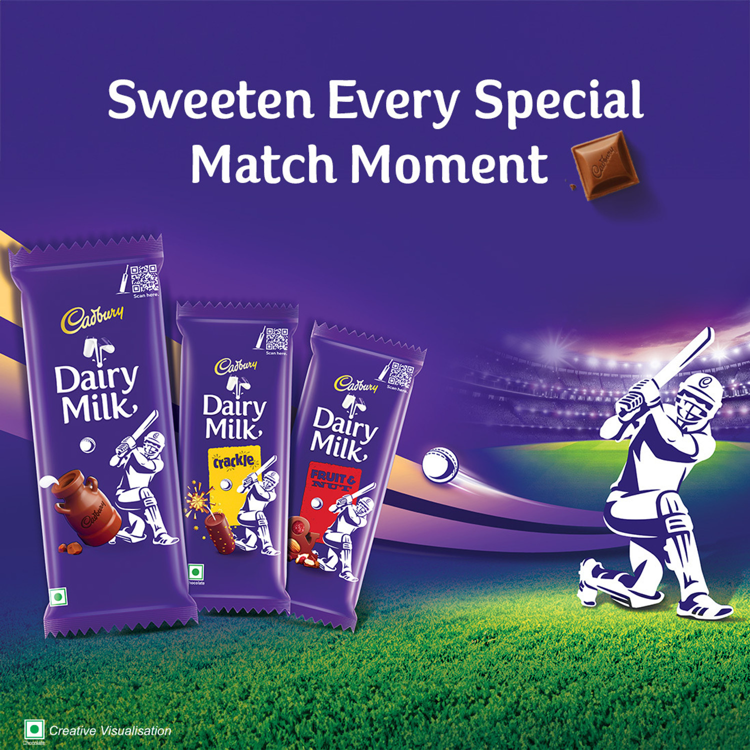 Image of Cadbury Dairy Milk Family Cricket Pack Chocolate Bars