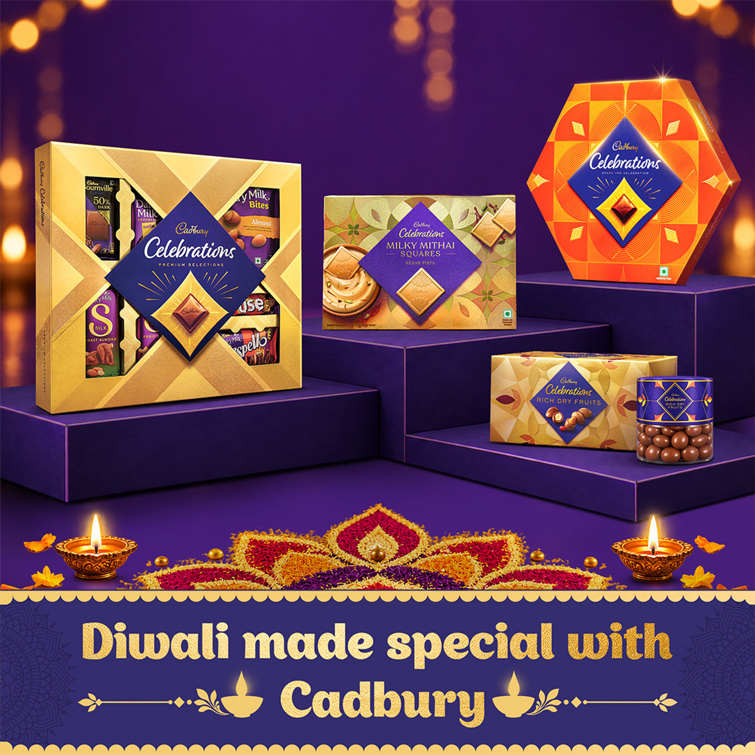 Image of Cadbury Celebrations Premium Selections Assorted Chocolate Bar Gift Pack