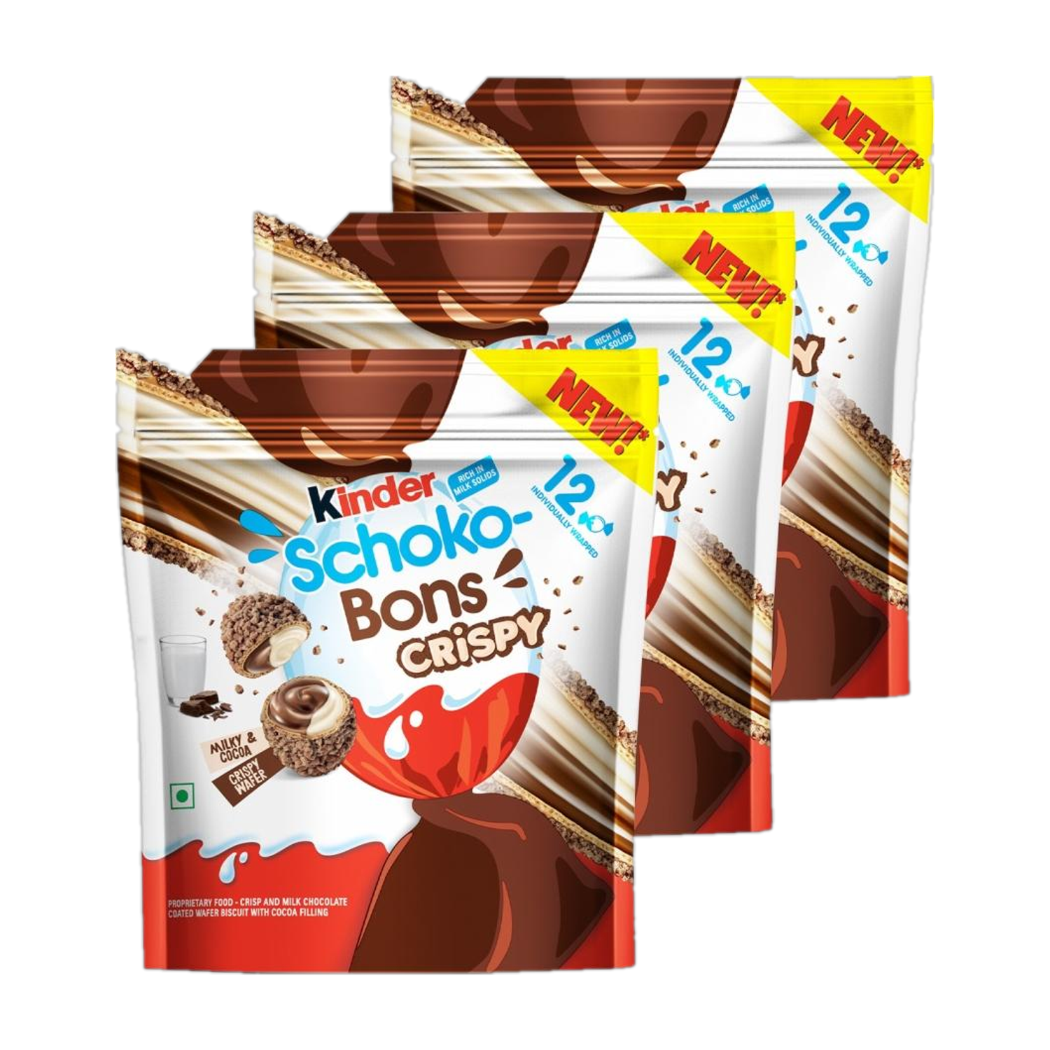 Image of Kinder Schokobons Crispy Fudge