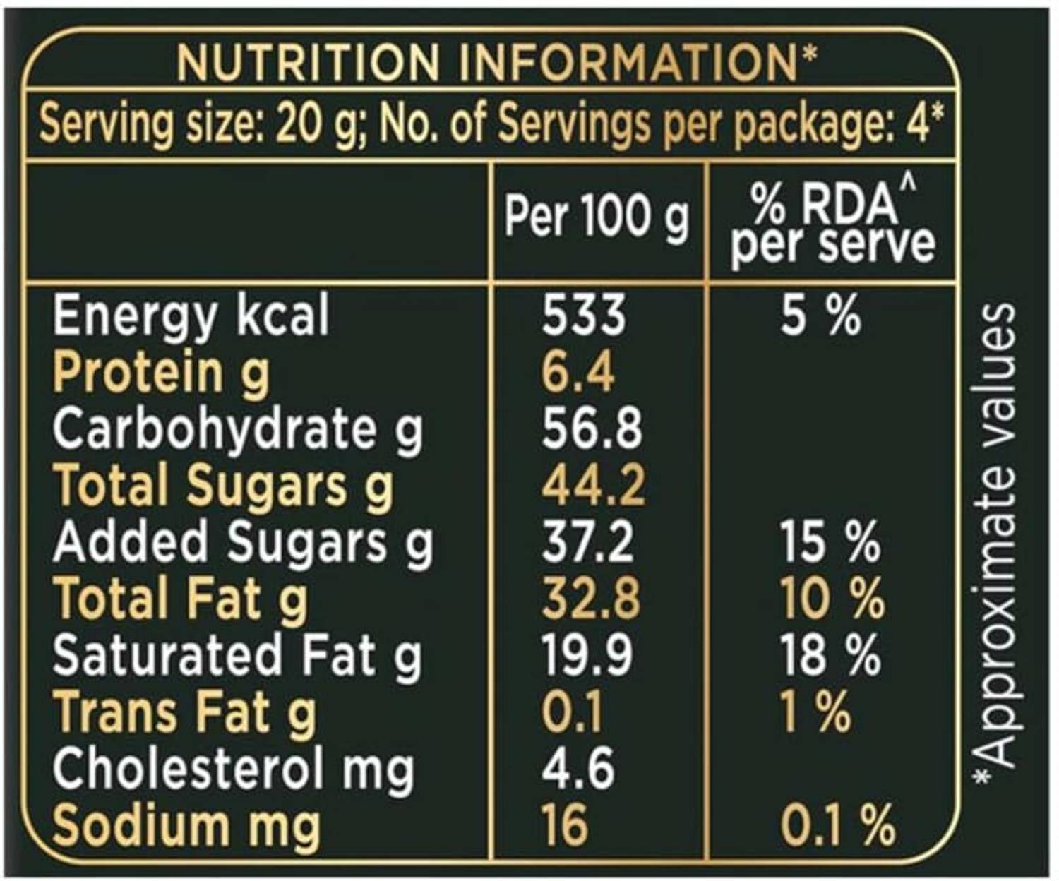 Cadbury BOURNVILLE FRUIT & NUT 50% Dark Chocolate Bar 80g - Image 4