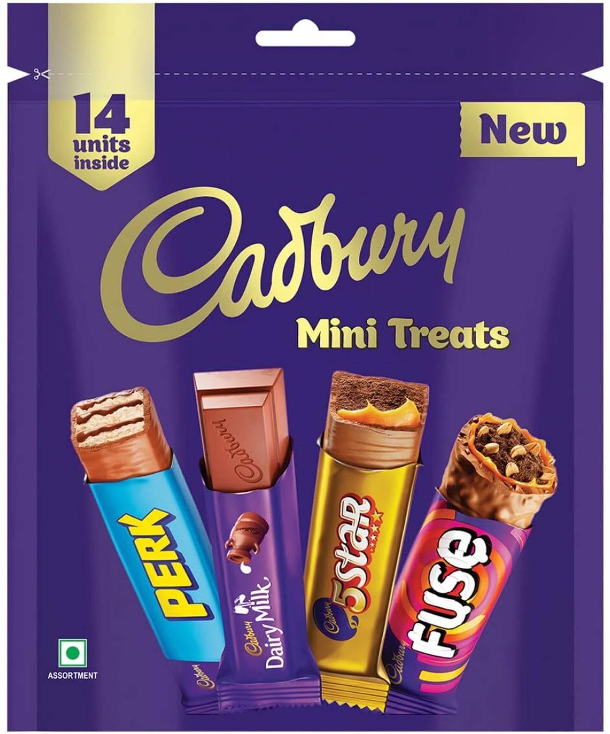 Cadbury Assorted Mini Treats Chocolate Bars Gift Pack 126g