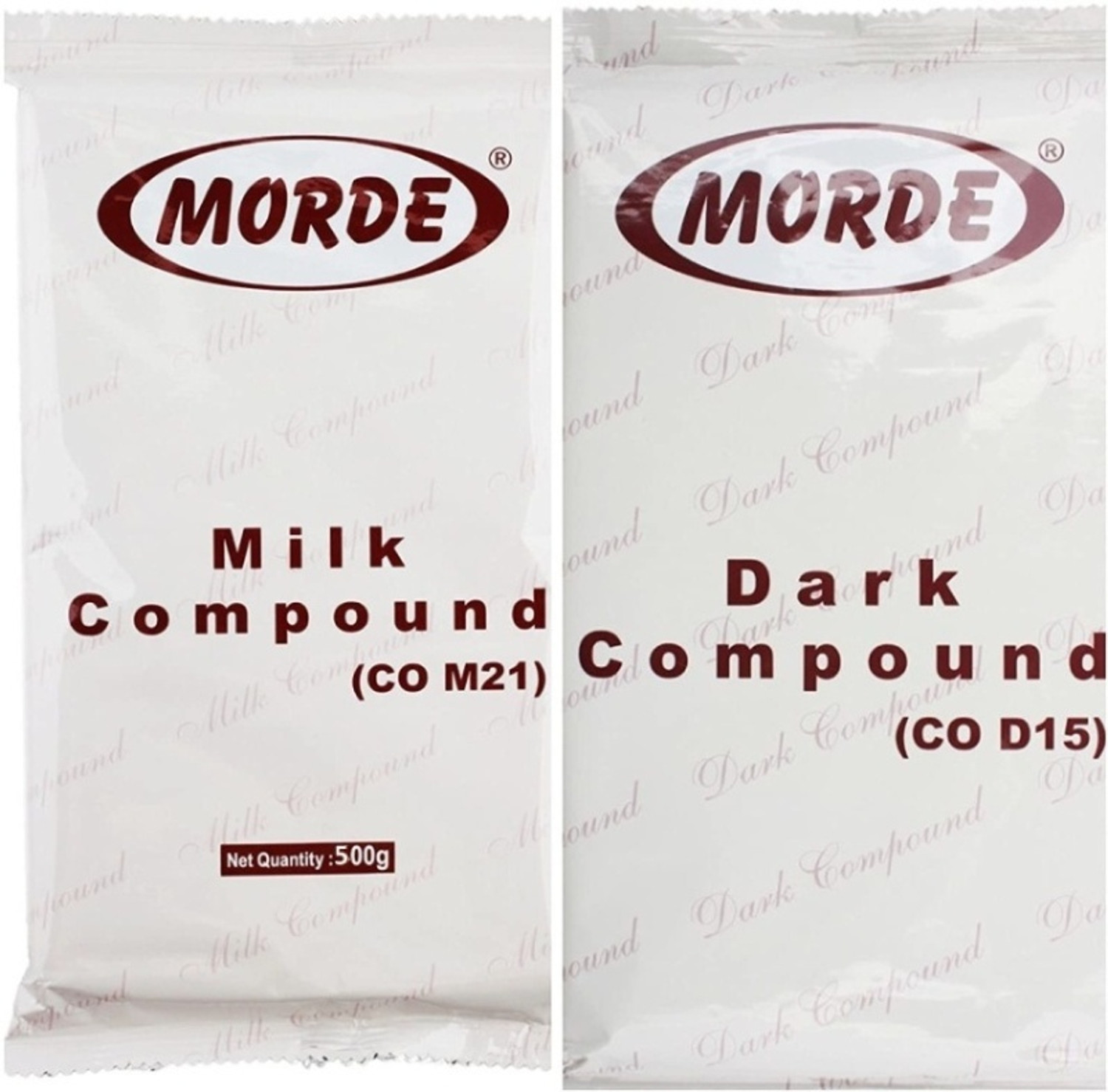 Image of Morde New Milk and Dark compound chocolate 1000 gm ( pack of 2) each 500 gm Bar