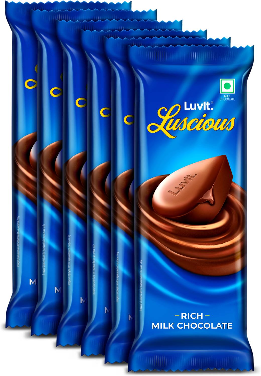 LuvIt Luscious Milk Chocolate | Multipack | Deliciously Smooth Bar Gift Pack