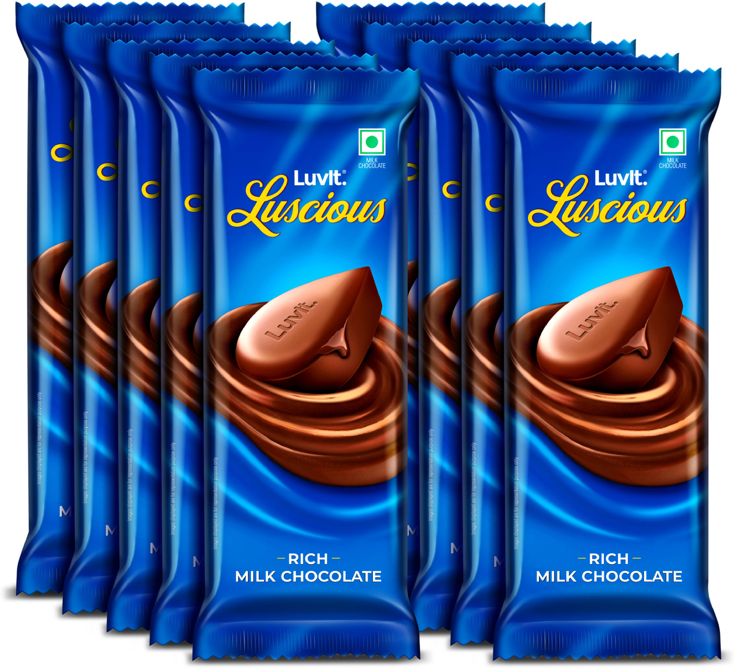 Image of LuvIt Luscious Milk Chocolate | Multipack | Deliciously Smooth Bar Gift Pack