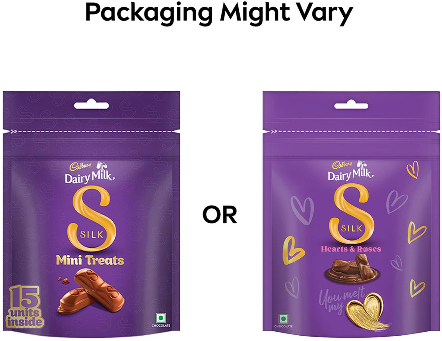 Cadbury Dairy Milk Silk Mini Treats Pack of 3 · 135 g (405 g total) - Image 2