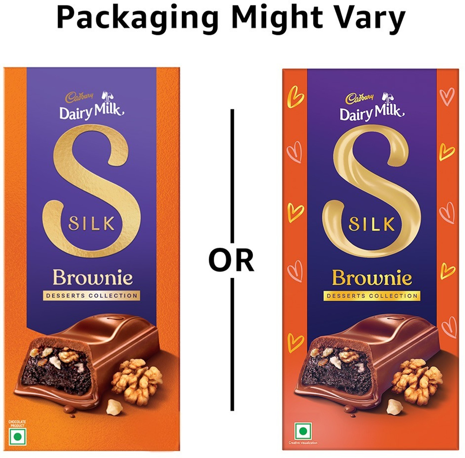 Image of Cadbury Dairy Milk Silk Dessert Walnut Brownie Chocolate Bar