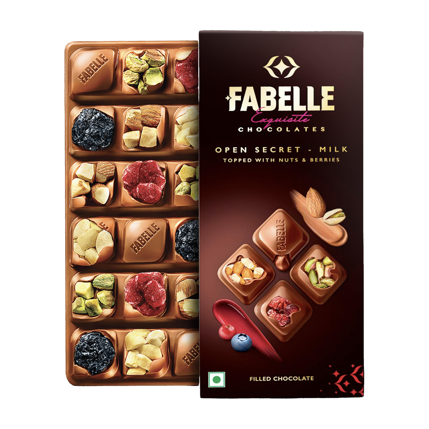 Image of Fabelle Mousse With Nuts And Berries Chocolate Bars