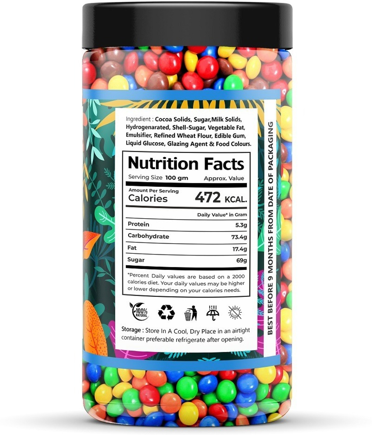 Image of Aroma Colorful Chocolate Gems Buttons Gift Pack