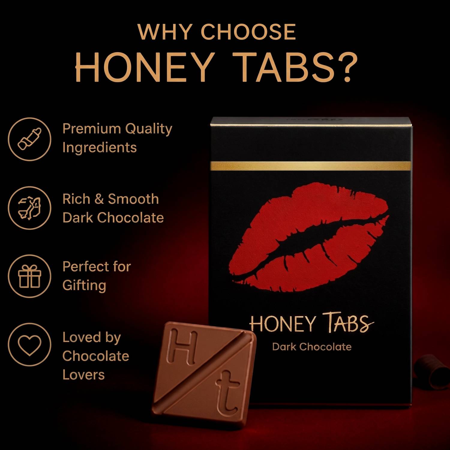 Honey Tabs Dark Chocolate for Couples - Image 4