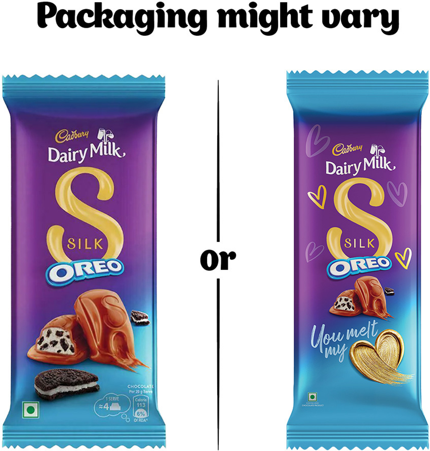 Image of Cadbury Dairy Milk Silk Oreo Chocolate Bars