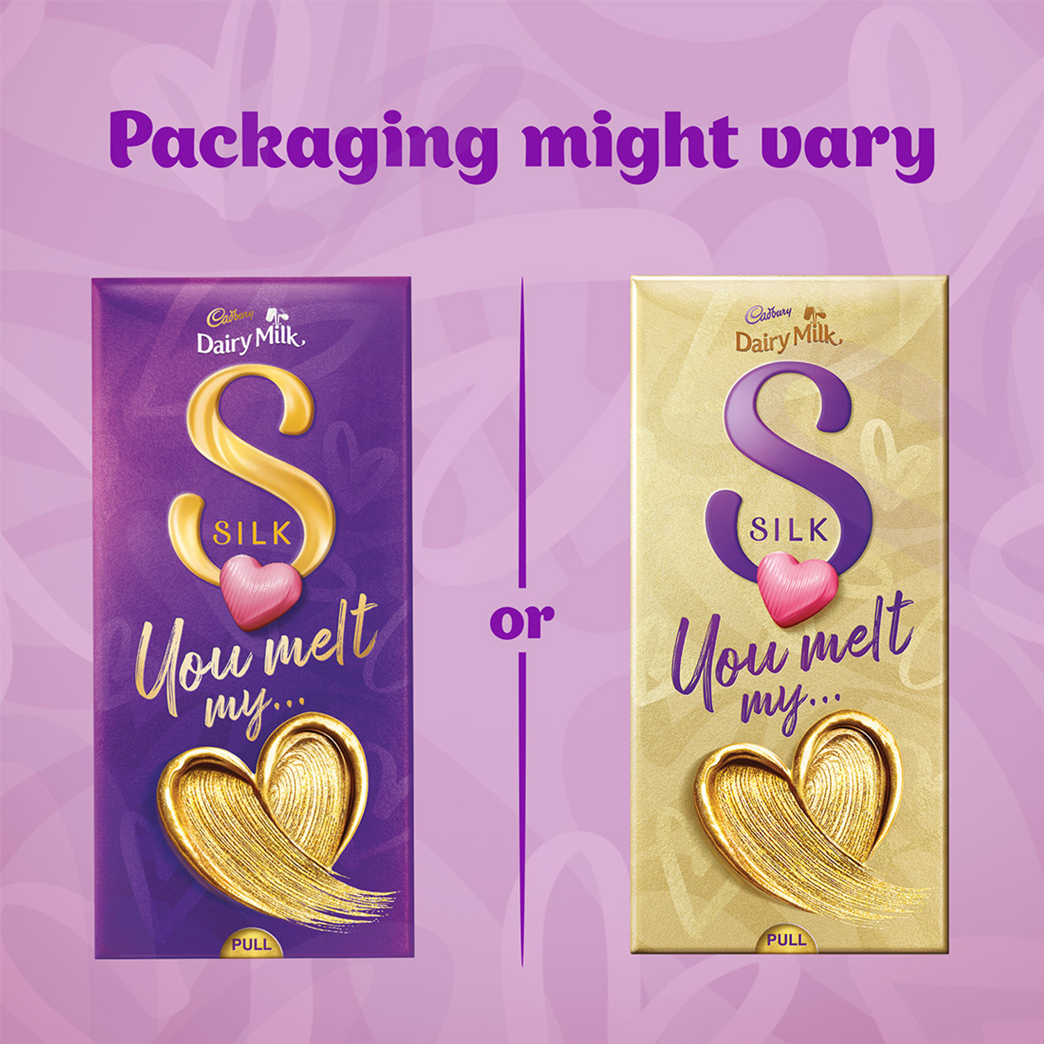 Image of Cadbury Dairy Milk Silk Heart Blush Gift Pack Chocolate Bars