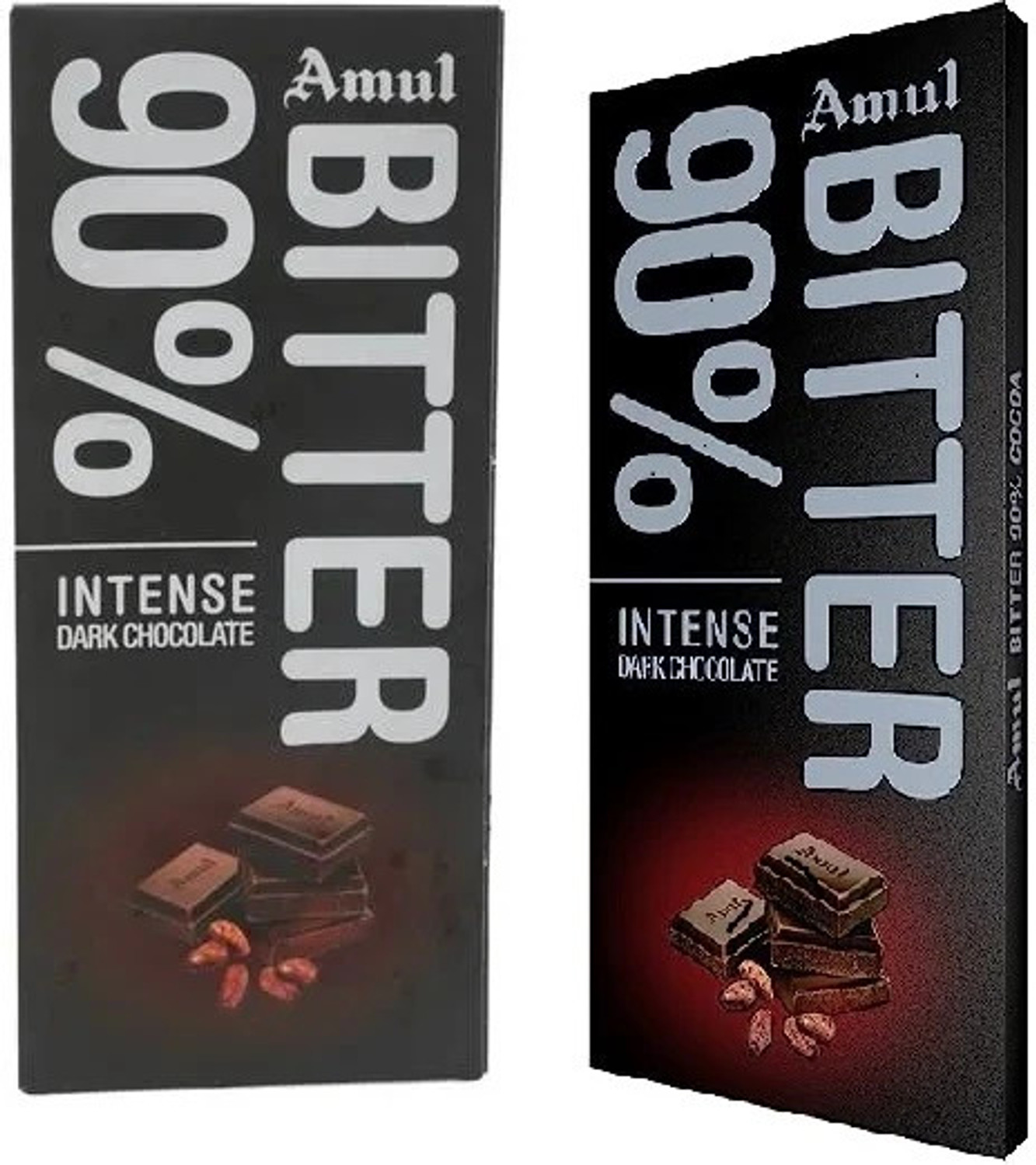 Image of Amul Bitter 90% DARK Chocolate Bars