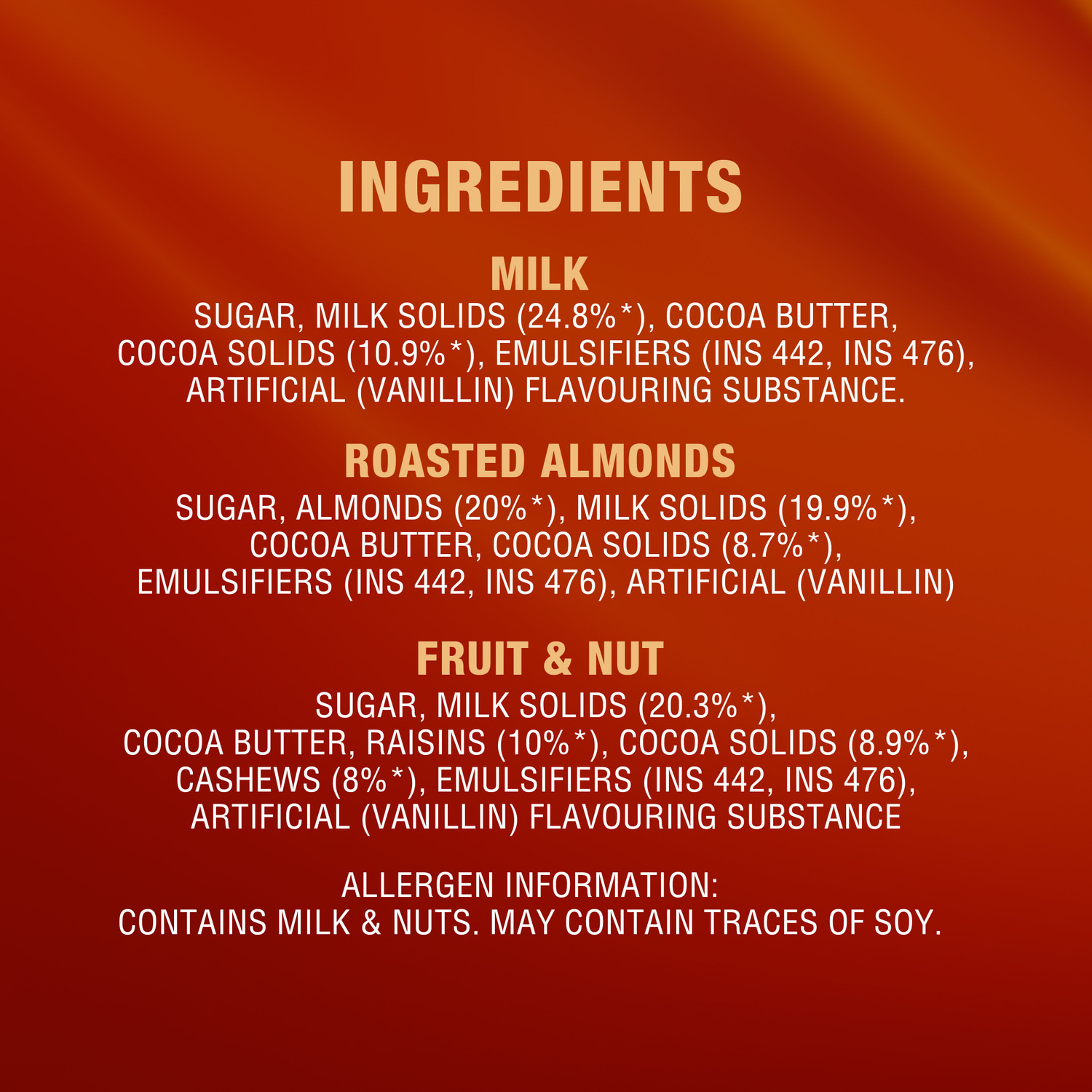 Image of LuvIt Luscious Milk Chocolates Bar | Combo Pack Of Milk, Fruit & Nut, Roasted Almond | Bar