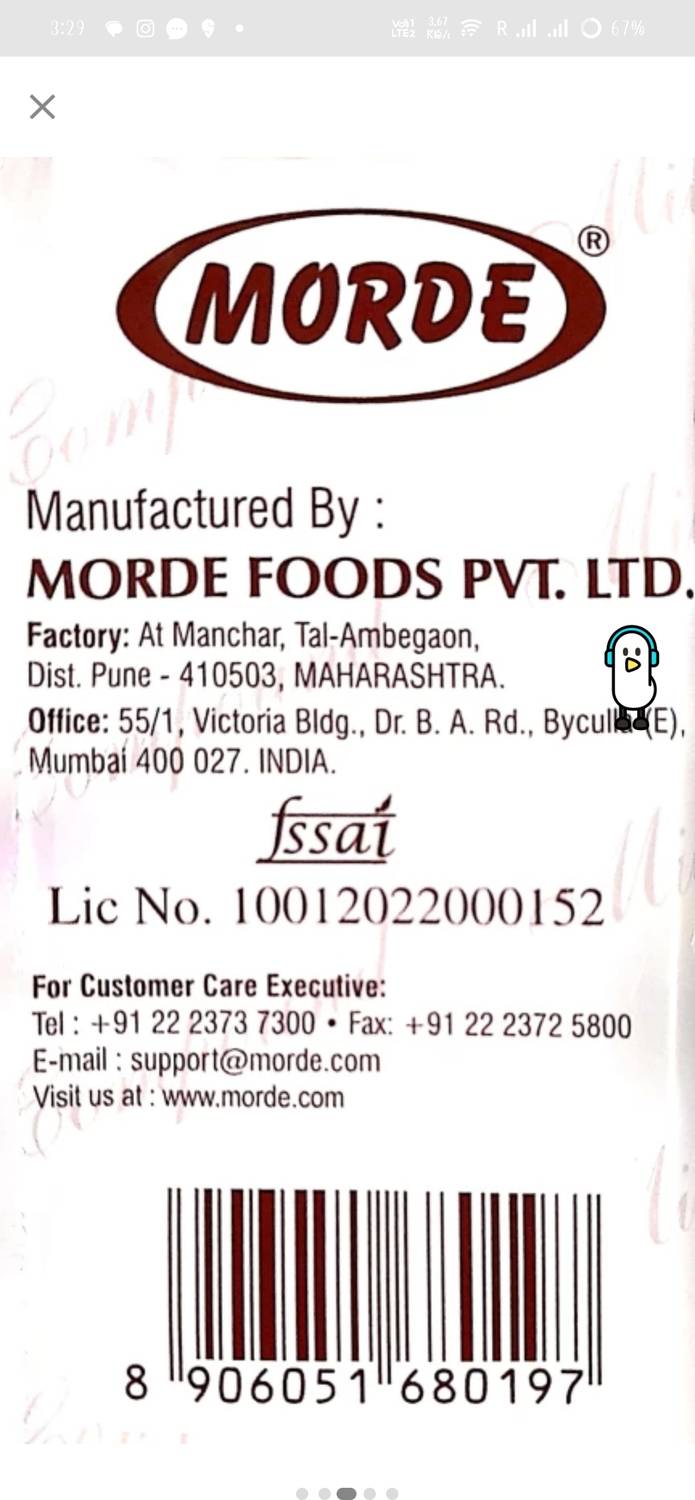 Morde Dark Compound Chocolate 500g Bar - Image 3