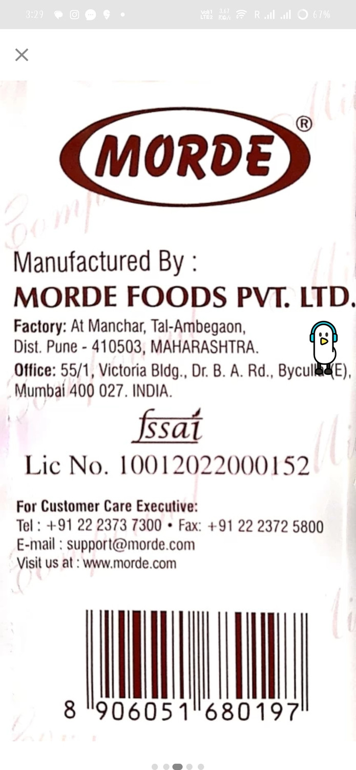 Image of Morde dark compound chocolate 500 gm Bar