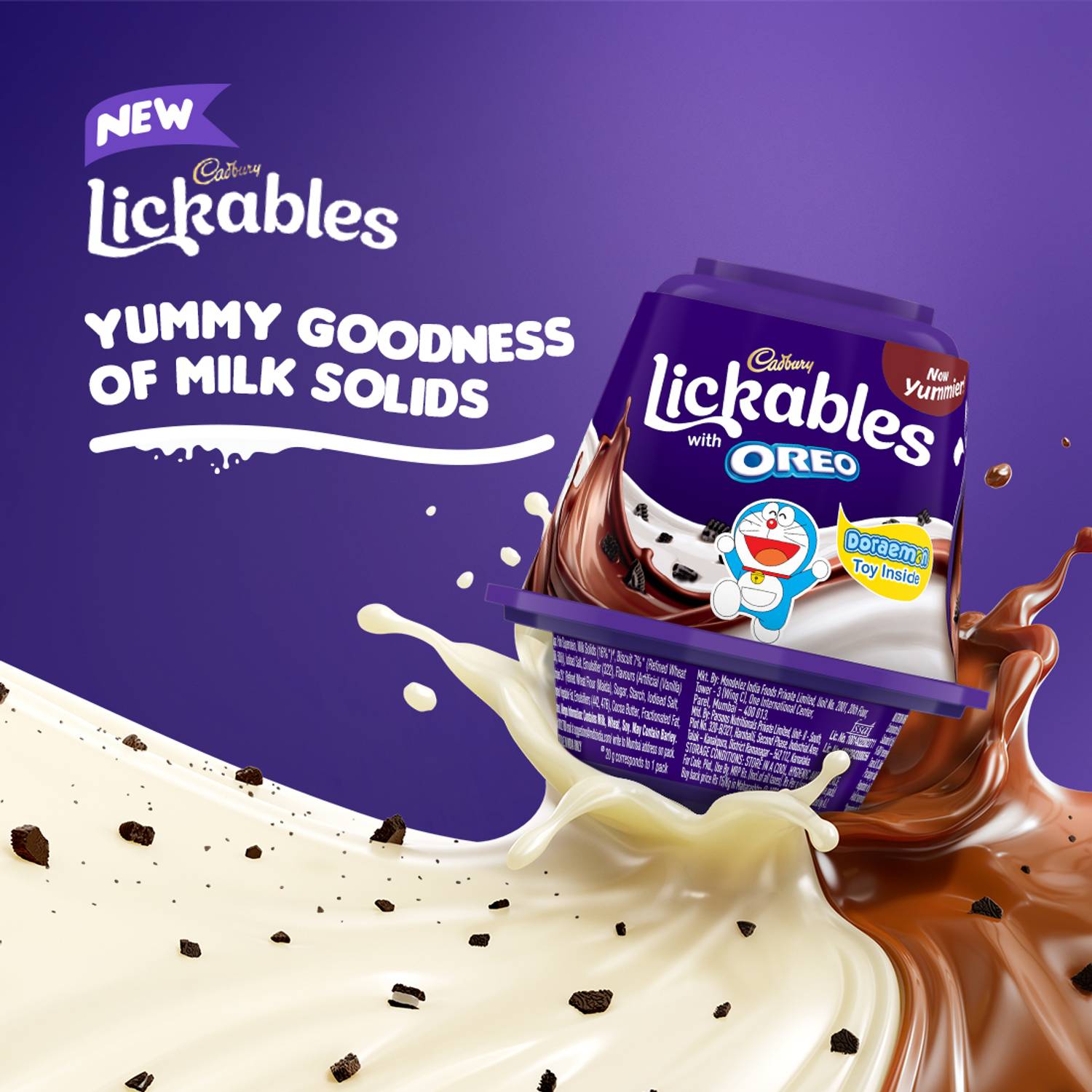 Cadbury Dairy Milk Lickables Chocolate with Oreo Chunks Fudges