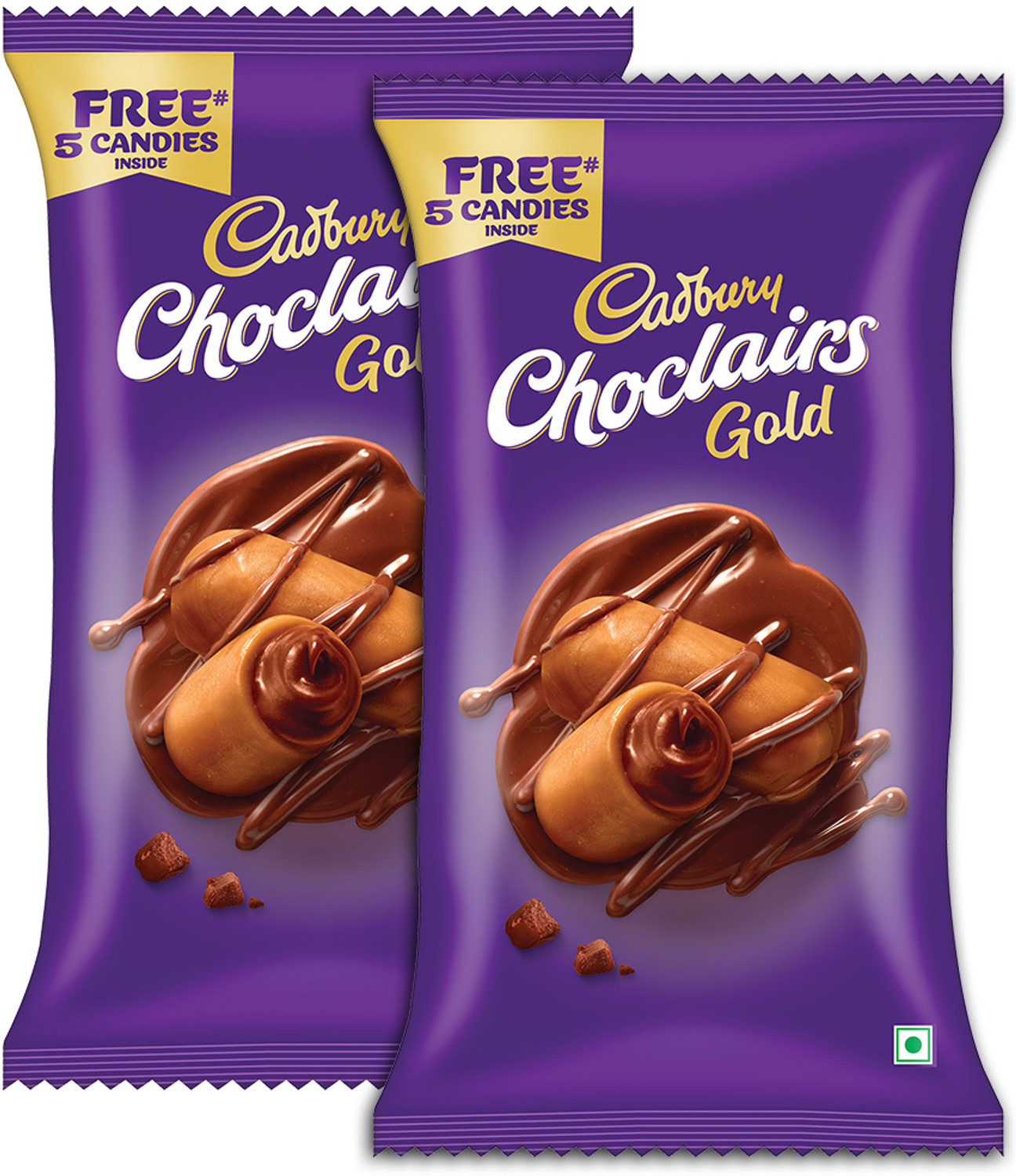 Image of Cadbury Choclairs Gold Chocolate Candy