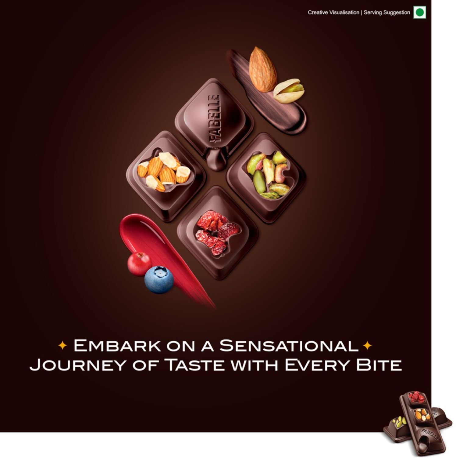 Image of Fabelle Mousse With Nuts And Berries Chocolate Bars