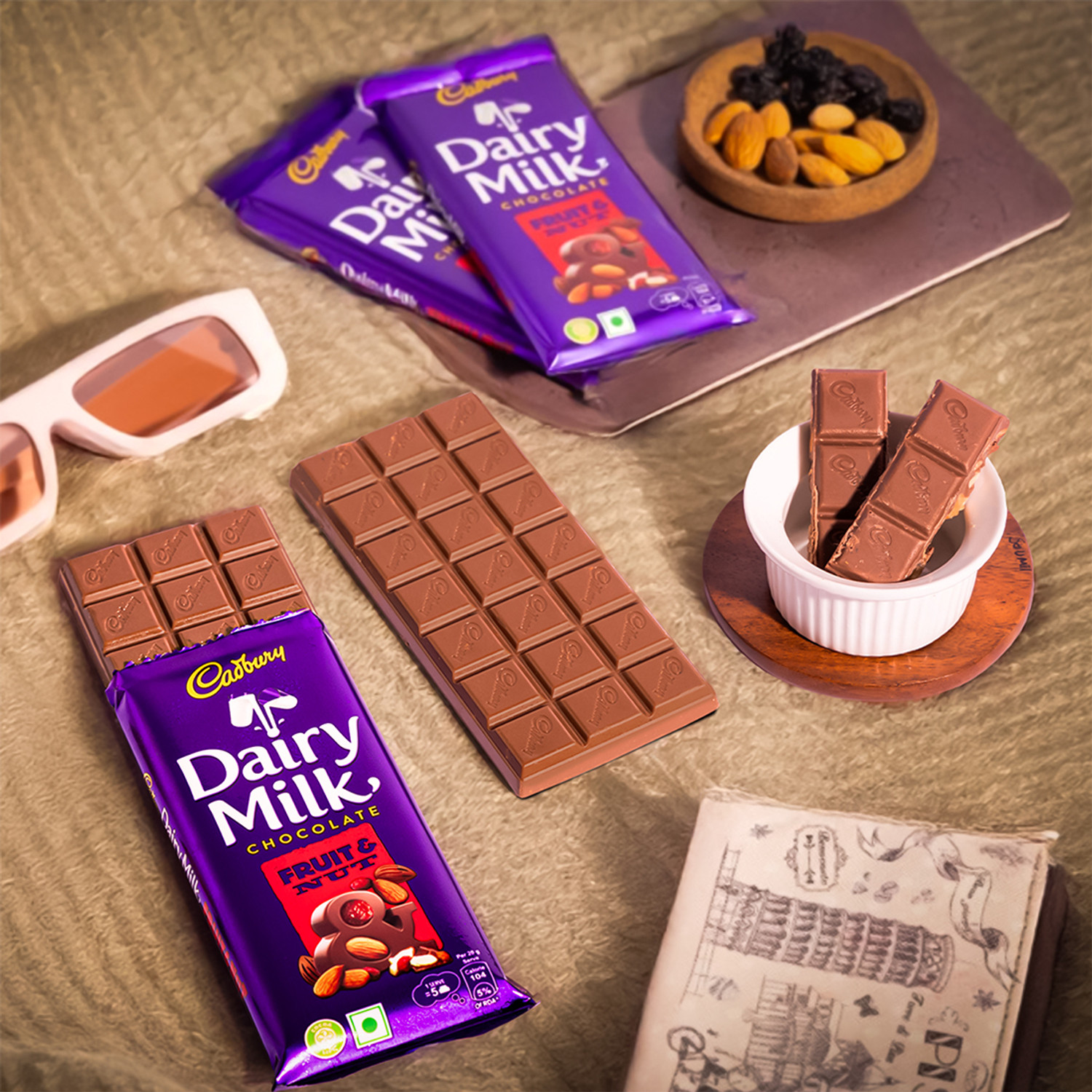 Image of Cadbury Dairy Milk Fruit And Nut Chocolate Bar