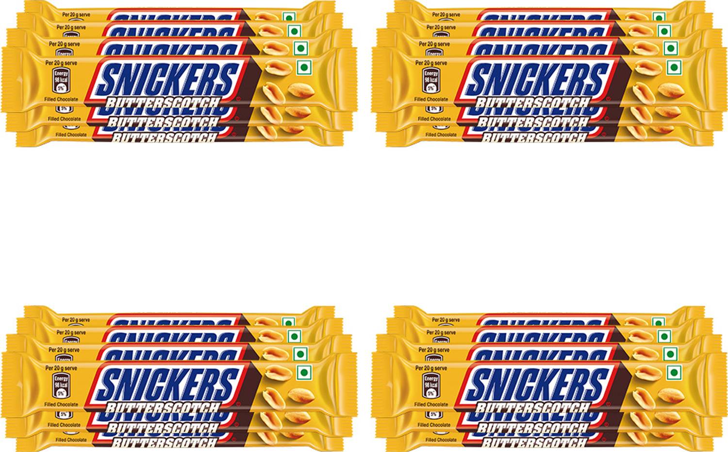 SNICKERS Butterscotch Flavoured Chocolate Bar Loaded with Peanu