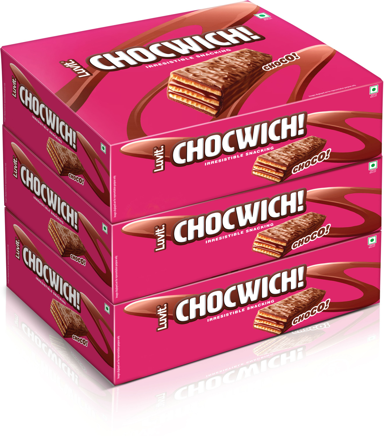 Image of LuvIt Chocwich Brown Crispy Wafer Chocolates | Crunchy & Delicious | Bar Gift Pack