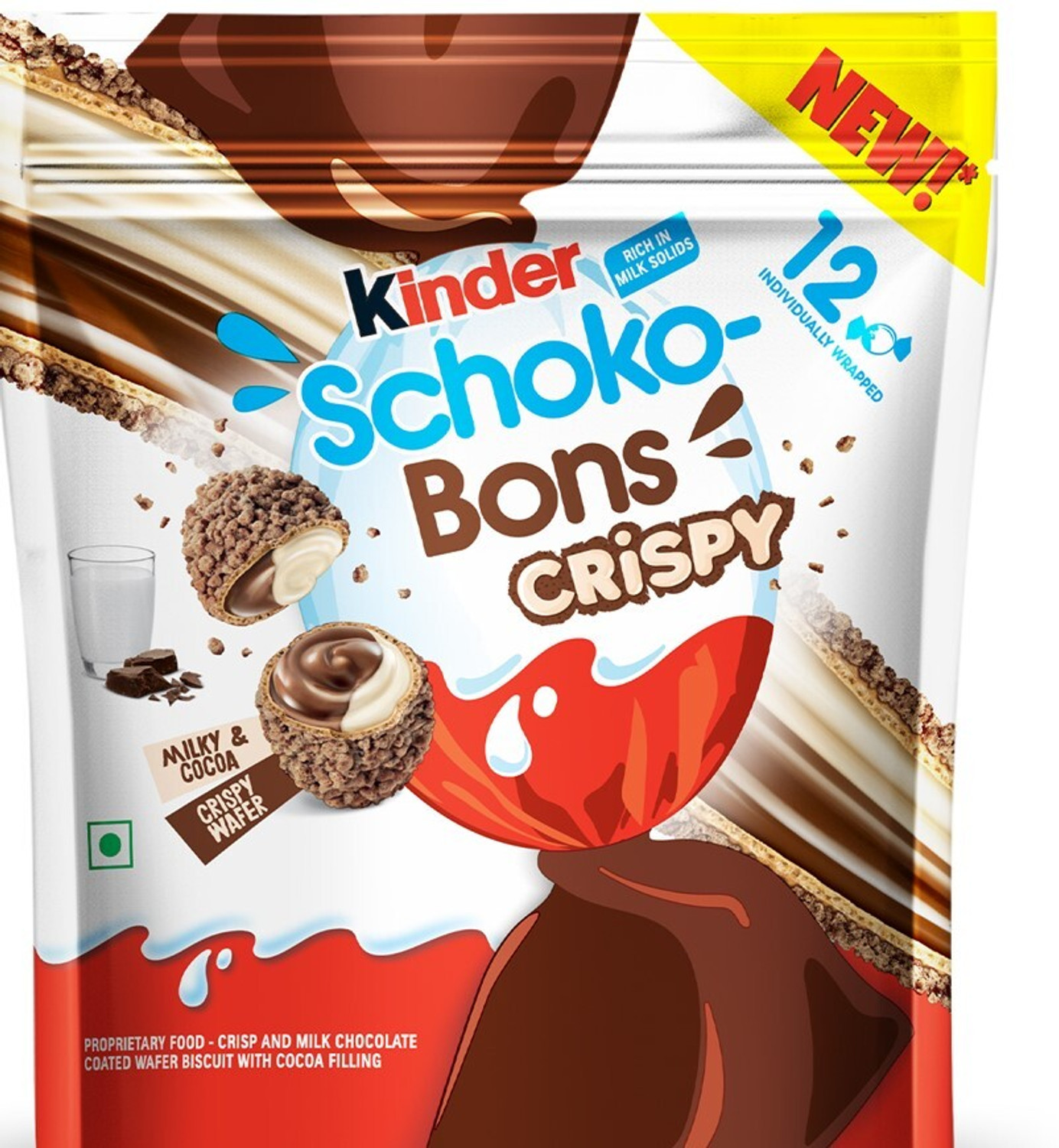 Image of Kinder Schokobons Crispy Fudge